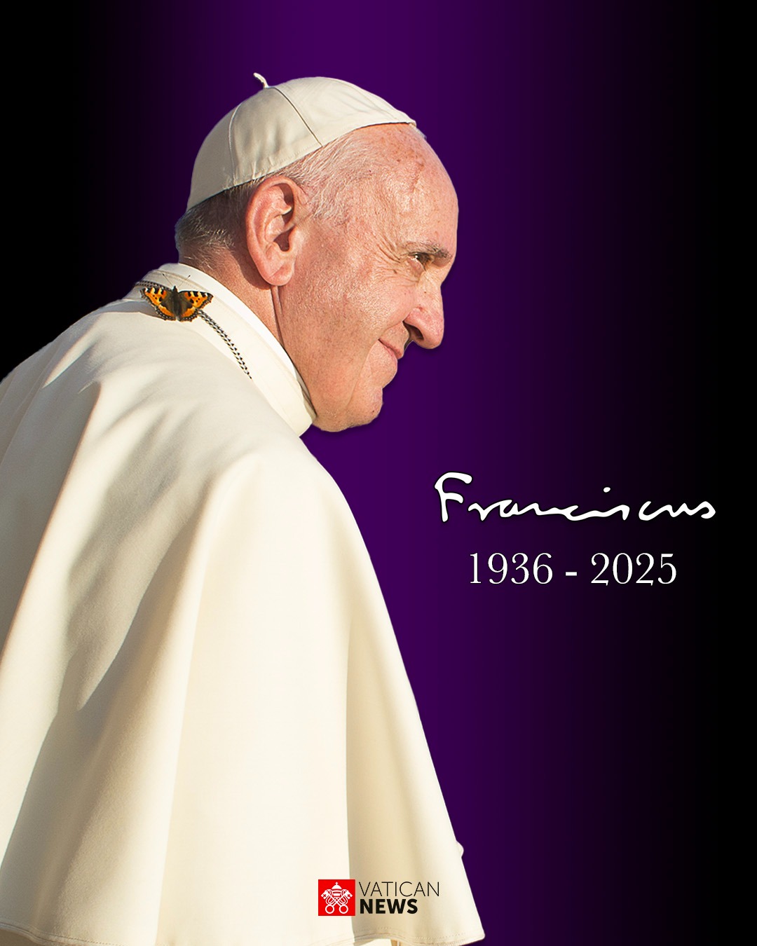 Desde la Capilla de Casa Santa Marta, el Cardenal Kevin Farrell, Prefecto del Dicasterio para los Laicos, la Familia y la Vida y Camarlengo de la Santa Romana Iglesia, anunció la muerte del #PapaFrancisco este lunes 21 de abril de 2025 a las 7:35 de la mañana.